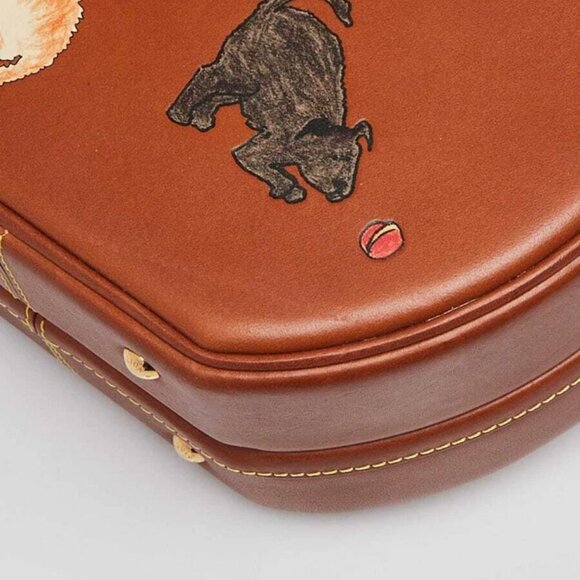 Louis Vuitton Tan Leather Petite Boite Chapeau Catogram Bag - Picture 4 of 12